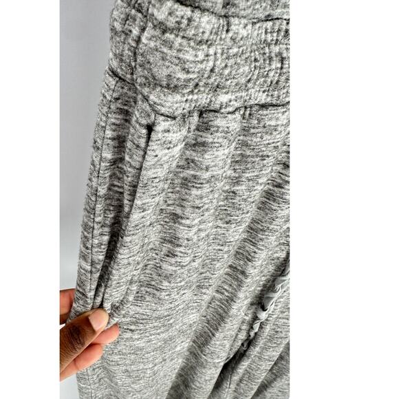 Daily Ritual Wide Leg Cropped Jumpsuit Gray Adjustable Waist Stretch Summer M - Picture 5 of 10
